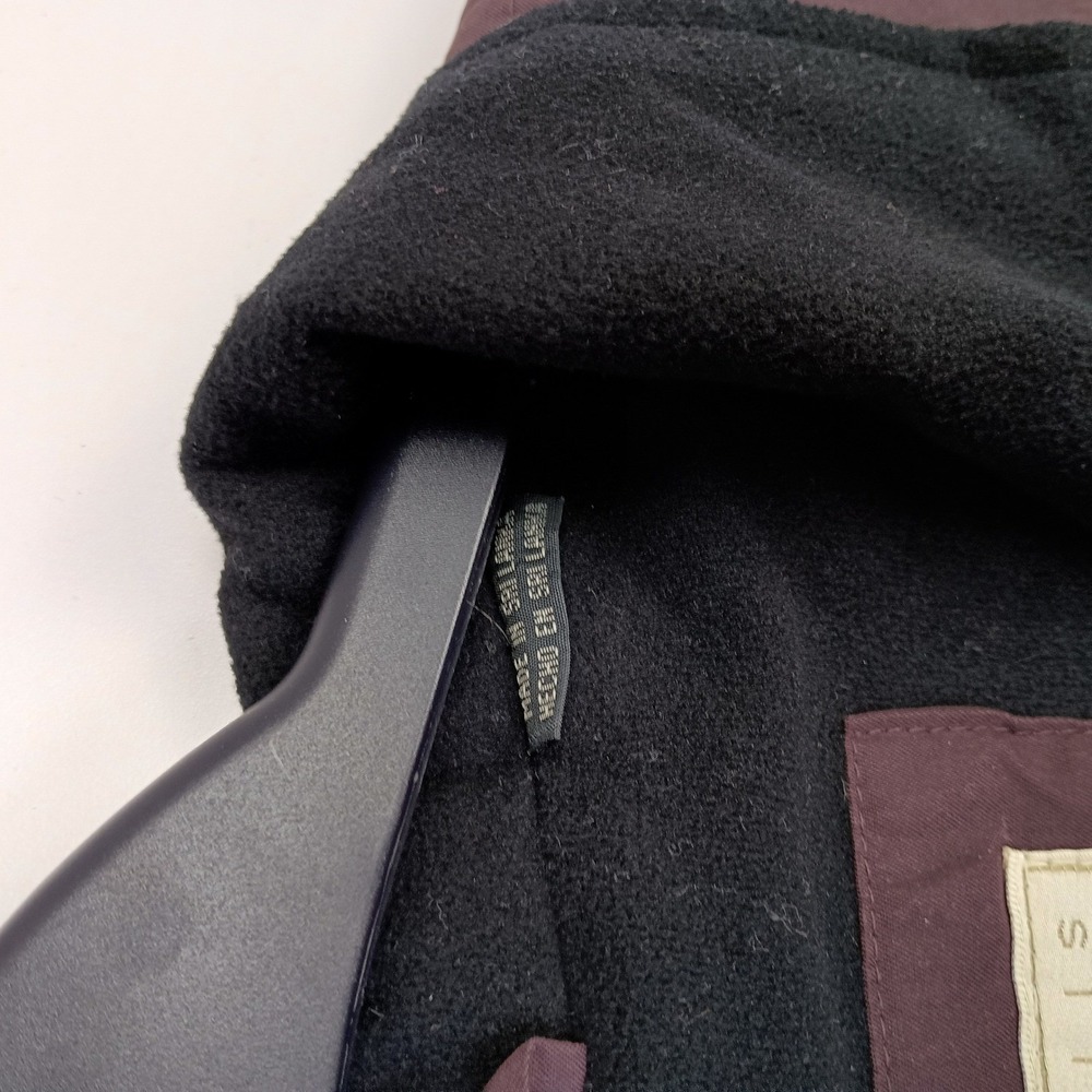 Perry Ellis Mens Large Brown Fleece Lined Full Zip Vest - Picture 8 of 9